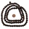 The Bead Chest Dark Brown Rudraksha Mala Prayer Beads: Premium Authentic Nepalese Wood Rosary for Meditation and Chanting, 10mm Full Strand